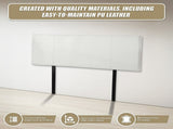 PU Leather Queen Bed Headboard Bedhead - White V63-768145