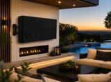 Weatherproof Outdoor TV Cover for Wall-Mounted Flat Screens Waterproof, Dustproof, and V1341-ZY-FZHGM7AJ-K-GREY