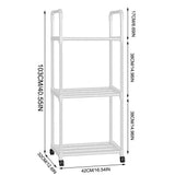 3-Tier Kitchen Shelves, Bakers Rack For Kitchen With, Kitchen Shelf Rack, V1369-AZ3-W-09520