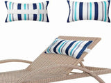 2-Pack Outdoor Chaise Lounge Head Pillow with Strap, Waterproof Neck Headrest with Adjustable V1369-AZ3-W-19076