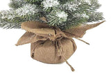 17.72in Desktop Flocking Xmas Tree Simulation Space Saving Reusable Xmas Tabletop Decoration for V1294-YM0901-3115240111611