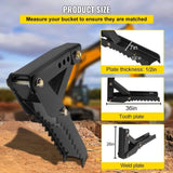 Backhoe Excavator Thumb Attachments, 91.44 cm Adjustable Extreme Weld On Backhoe Thumb Hoe Clamp V952-FCMZ36INJCCBH16MMV0