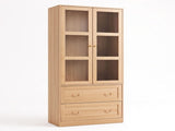 Artiss Buffet Sideboard Cabinet 180cm Hutch Storage Kitchen Drawer Door Wood FUR-C-GLASS-SID180-WD-ABC