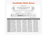1 Pair 18-60 in Soft-Close Drawer Slides Ball Bearing Full Extension V952-ZXCTHG500B22LTASUV0