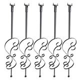 VEVOR Staircase Metal Balusters, 44'' x 1/2" Galvanized Steel Decorative Banister Spindles, 5 Pack S V952-ZXKLGZ5G44YCUP3IFV0