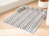 Black Plush Pet Bed Mat - 60 x 80 cm Polyester Fibre - Thickened Soft Cushion, Scratch Resistant V888-ELOSUNG47417