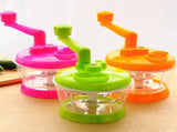 Manual Vegetable Grinder Stainless Steel Blade Portable Food Meat Mixer for Kitchen Restaurant V1294-YM0521-3118230038411