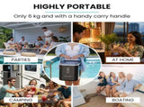 POLYCOOL Portable Ice Maker Machine, Automatic, 12kg/day, Auto Clean, with Scoop and Removable V219-COKICMPY1BKA
