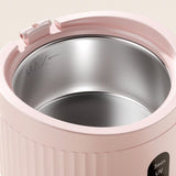 Portable Rechargeable Ultrasonic Retainer Cleaner with 3 Modes for Dentures Aligner Jewelry - Pink V1263-JX-8208-1