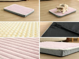 2-Piece Purple-pink Sponge large pet bed - plush dog mat, detachable, washable, anti-slip V888-ELOSUNG34307