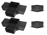 Pergola Bracket Kit, 6x6 Inch , 2 Pcs 4-Way Heavy Duty Corner Bracket V952-LPJJTZST4PCS2K9OO002V0
