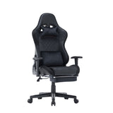 7 RGB Lights Bluetooth Speaker Gaming Chair Ergonomic Racing chair 165&deg Reclining Gaming Seat 4D V255-GCHAIR-34-BBLACK