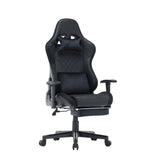 7 RGB Lights Bluetooth Speaker Gaming Chair Ergonomic Racing chair 165&deg; Reclining Gaming Seat 4D V255-GCHAIR-34-BBLACK