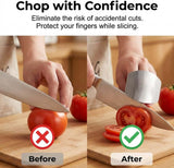 Stainless Steel Finger Guard for Cutting, Food Grade Finger Guard for Chopping Dicing Slicing, with V1258-DP02-F-428