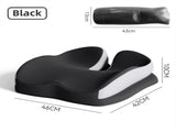 Black Ergonomic U-Shaped Double-Layer Raised Car Seat Cushion with Breathable Cover - High V888-ELOSUNG55026