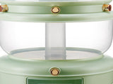Grains Storage Box Rotatable Sealed Divided Button Rice Storage Tank for Kitchen Home Light Green V1294-YM0716-3118220159211