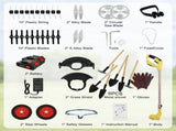 Yellow Whipper Snipper Mower Cordless Grass Trimmer Lawn Cutter Battery Brushcutter V201-CUT0005YL8AU