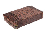 Cigar Humidor Case Cigarettes Portable Leather Humidifier Travel Cigar Box with Zipper for 4pcs V1294-YM3117220227311-0421