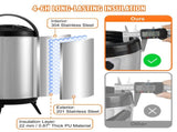 Stainless Steel Insulated Beverage Dispenser, 7.6 Liter, Thermal Hot and Cold Drink Server Dispenser V952-YLHLQQYX10L0ZNM43V0