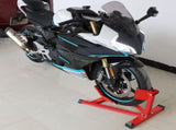 Heavy-Duty Motorcycle Motorbike Front Wheel Chock Lift Stand Vehicle Wheel Chock Clampsfor Trailer V985-MOTORCYCLEWHEELSTAND