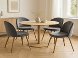 Levede 4x Dining Chairs Seat French Grey CH1037-2-GYX2
