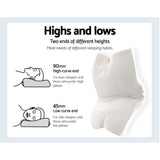 Butterfly Memory Foam Cervical Pillow, Ergonomic Neck Support Pillow, Navy V1188-MS-617-073