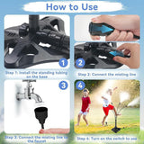63cm Standing Mist Sprinkler System, Outdoor Patio Garden Misting Cooling System with Brass Mist V1188-MS-924-011