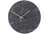 Wall Clock Nordic Decorative Marble Printing Mute Round Hanging Clock Home Decoration V1294-YM0901-3117200174511