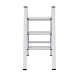 Giantz 3 Step Ladder Multi-Purpose Folding Aluminium Light Weight Platform LD-H-ALU-S1-3STEP