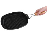 NonStick Practical Frying Pan Steak Skillet BBQ with Foldable Handle Kitchen Supplies V1294-YM0718-3118200268312