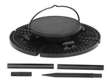 Solar Shed Light 2 in 1 Wall Mounted Ground Insert Round Shape ABS Exterior Front Porch Security V1294-YM0901-3119240010811
