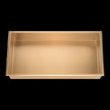 641 x 336 x 101mm Shower Niche Single Shelf Organizer No Tile Needed in Gold V63-905661