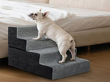 Pawz 4 Steps Pet Stairs Dog Ramp High Density Foam Grey PT1290-4