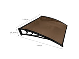 Mountview Window Door Awning Outdoor 1M X 1.2M Brown 1x1.2M OD1006-1X1.2-BK