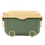 Toy Storage Box Multi Purpose Cute Duck Cover Plastic Clothes Organize Box with Wheel for Children V1294-YM0523-3117220062713