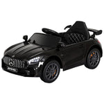 Kids Electric Ride On Car Mercedes-Benz AMG GTR Licensed Toy Cars Remote Black RCAR-AMGGTR-S-BK