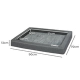 PaWz Memory Foam Pet Bed Calming Dog L Large PT1183-L-GY