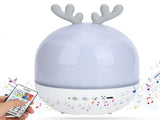 Cute USB Rechargeable Projection Lamp 360 Degree Rotating Remote Music Night Light for V1294-YM0901-3119200112411