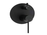 Stainless Steel Black Round Shower Mixer Diverter Lead Free Healthy For Bath Set V1233-KRD202B