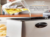 Electric Deep Fryer with Basket, 3.2QT Stainless Steel Countertop
1500W Heating with Adjustable V1107-CS-ZAILXA34