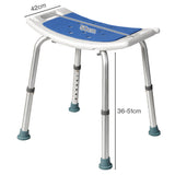 Levede Shower Chair Adjustable Seat Bathroom Stool Bath Aid Bench Assist Tool BATH1029-WH-AU
