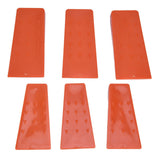 6pcs Chainsaw Wedges Increasing Friction Red Durable Plastic Tree Cutting Supplies for Woodworking V1294-YM0523-3111210402511