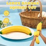 Giant Banana Squishy Fidget Toy, 47cm Oversized TPR Soft & Durable, Washable High-Rebound Stress V1385-XJNNL-ZM-001