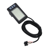 Electric Bike LCD Display, Multi Function Bicycle Speedometer Odometer Waterproof Bike Display Meter V1192-AZ-W-11494