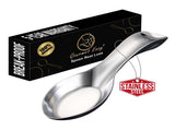 Gourmet Easy Break Proof Spoon Rest, Stainless Steel Spoon Holder, Spoon Rest for Stove Top V1376-SPOONR