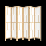 Levede 6 Panel Room Divider 170cm Freestanding Screen RD3004-6-NT