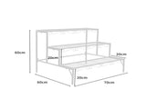 Levede Plant Stands Outdoor Indoor Metal UM1160-WHX2