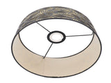 Black Hollow Metal Lampshade with Yellow Lining Metal Table Lamp Light Shade for E27 E14 Caliber V1294-YM0521-3119230017311