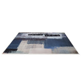 200x300cm Large Floor Blue Abstract Rug Modern Area Carpet for Bedroom & Lounge V63-838401