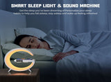 Smart Sound Machine Alarm Clocks with Atmosphere Lamp, Bluetooth Speakers Table Lamp with Wireless V1370-AZ4-05850
